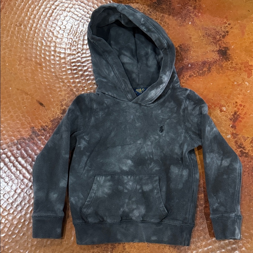 Ralph Lauren Kids Black Tie-Dye Hoodie